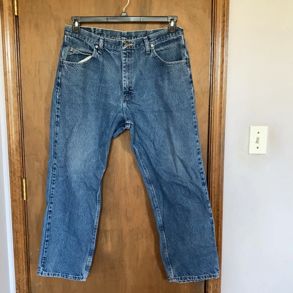 Wrangler relaxed fit jean 38x30 cotton denim - Picture 6 of 17